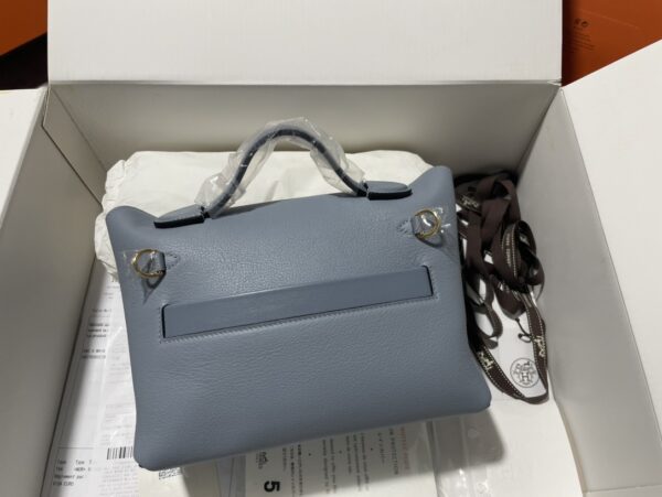 Hermes Mini2424 Handbag - Gray - Image 5