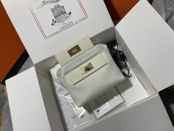 Hermes Mini2424 Handbag - White - Image 2