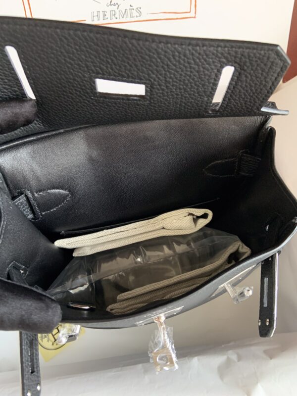 Hermes HAC A DOS Handbag - Black - Image 3