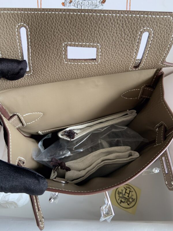 Hermes HAC A DOS Handbag - Elephant Gray - Image 3