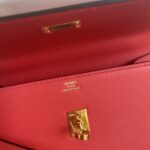 Hermes Kelly Pochette Handbag - Red - Image 4