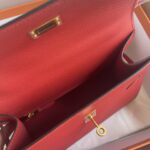 Hermes Kelly Pochette Handbag - Red - Image 3