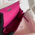 Hermes Kelly DanSe Handbag – Rose Purple (Silver Buckle) - Image 3