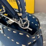 Fendi Iconic Peekaboo Handbag - Dark Blue - Image 4