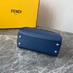 Fendi Iconic Peekaboo Handbag - Dark Blue - Image 3