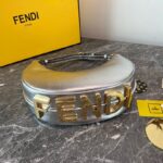 Fendi Praphy Underarm Small Bag - Silver - Image 3