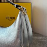 Fendi Praphy Underarm Small Bag - Silver - Image 2