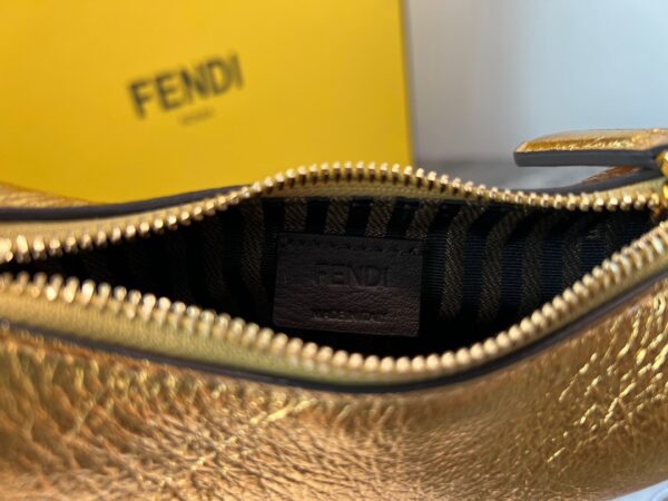 Fendi Praphy Underarm Mini Bag - Golden - Image 3