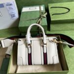 Gucci Bauletto Mini Top Handle Bag - White - Image 2