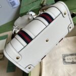 Gucci Bauletto Mini Top Handle Bag - White - Image 4