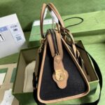 Gucci Bauletto Medium Top Handle Bag – Brown - Image 3