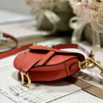 Dior Super Mini Saddle Bag - Orange - Image 4