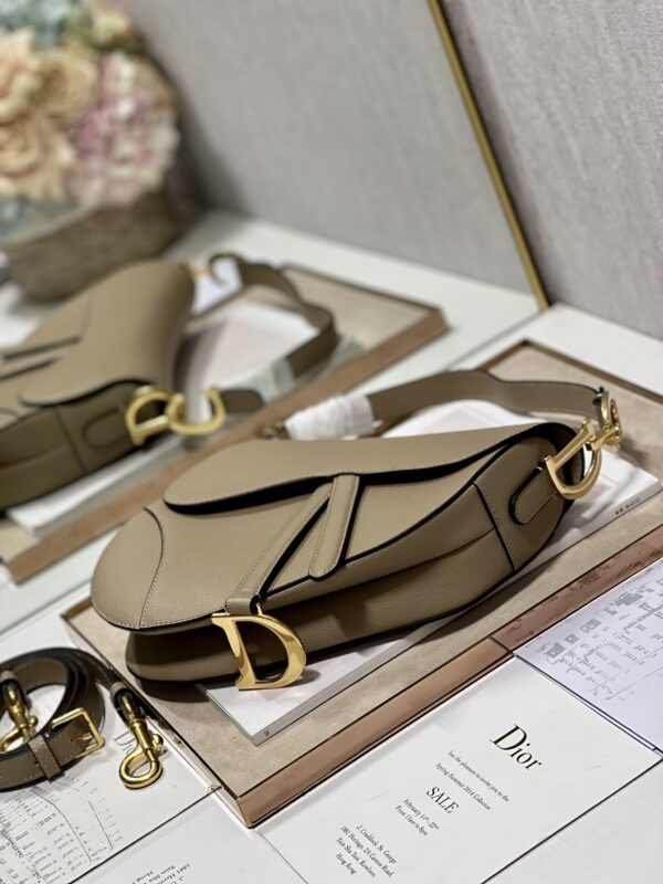 Dior Large Saddle Handbag - Hazelnut - Image 4