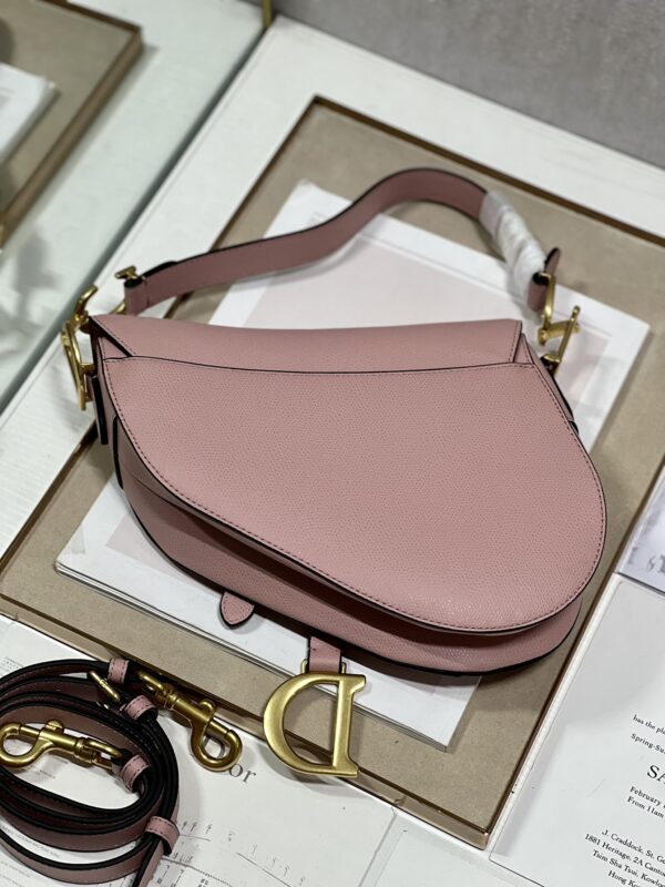 Dior Large Saddle Handbag - Vintage Pink - Image 5