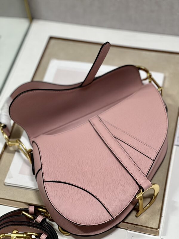 Dior Large Saddle Handbag - Vintage Pink - Image 3