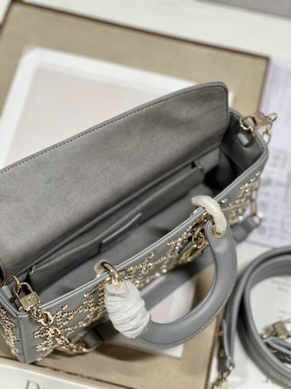 Dior Horizontal Diana Lady D−Joy Bag - Gray - Image 2