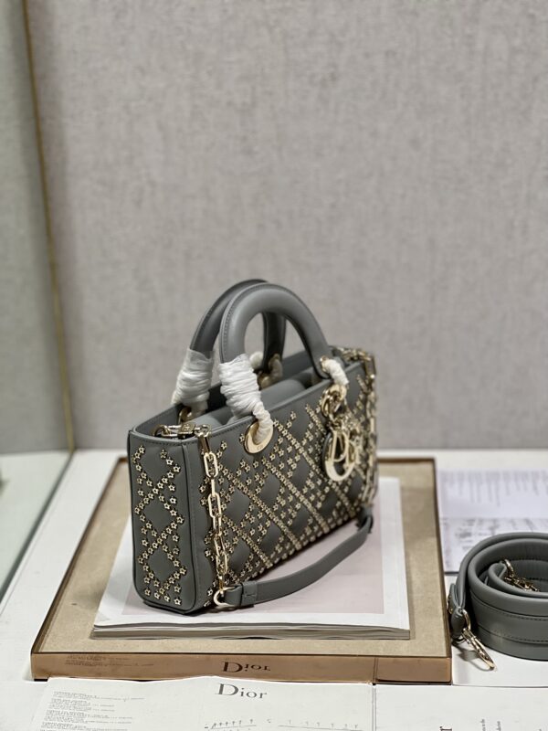 Dior Horizontal Diana Lady D−Joy Bag - Gray - Image 5