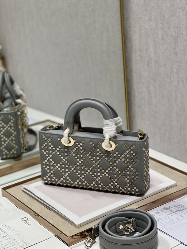 Dior Horizontal Diana Lady D−Joy Bag - Gray - Image 4