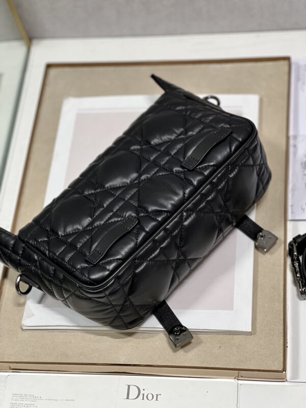 Dior Cannage Body Messenger Bag - Black - Image 5