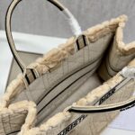 Dior Large Book Tote Shopping Bag - Apricot - Image 3
