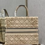 Dior Large Book Tote Shopping Bag - Apricot - Image 5
