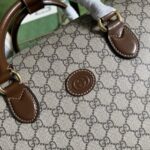Gucci Interlocking G Canvas Duffel Bag - Brown - Image 4