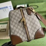 Gucci Interlocking G Canvas Duffel Bag - Brown - Image 3