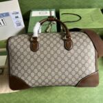 Gucci Interlocking G Canvas Duffel Bag - Brown - Image 2