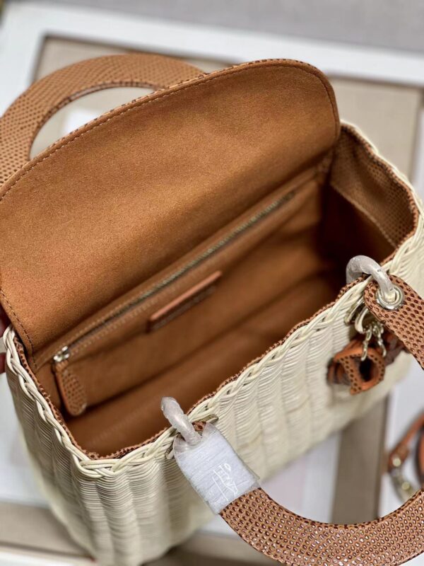 Dior Five-Compartment Basket Bag - Natural Yellow Snakeskin - Image 2
