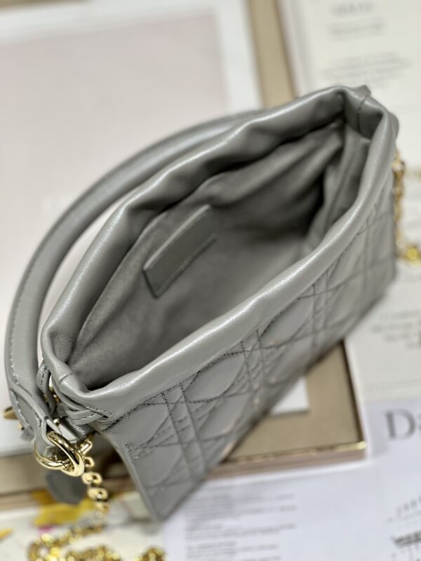 DIOR Lady Mini Bag - Metal Gray - Image 3