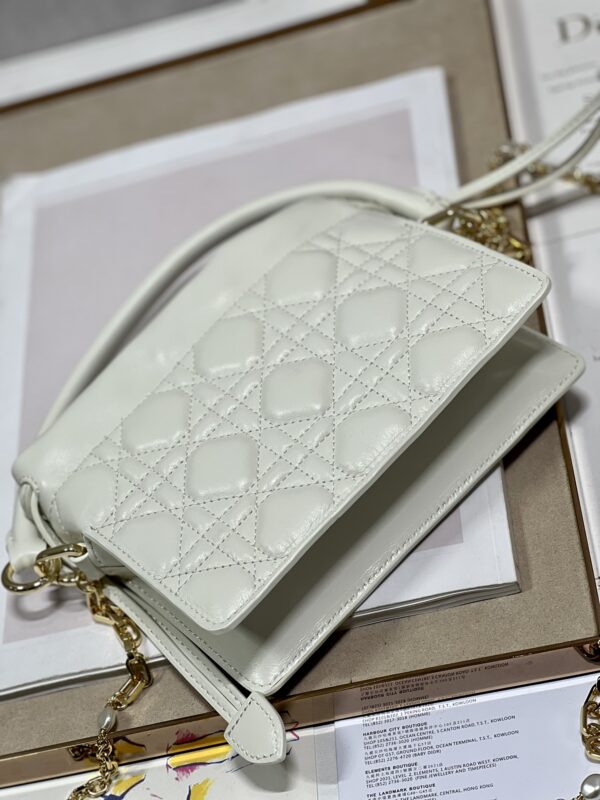 DIOR Lady Mini Bag - White - Image 4