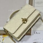 Dior Pearl Clutch - Patent Leather White - Image 3