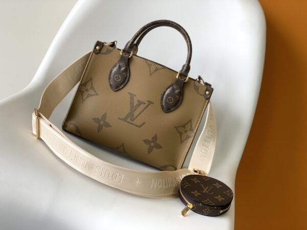 Louis Vuitton OnTheGo Small Hand Bag - Brown - Image 5
