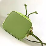 Fendi Mon Tresor Mini FF Embroidered Bucket Bag - Green - Image 3