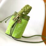 Fendi Mon Tresor Mini FF Embroidered Bucket Bag - Green - Image 4