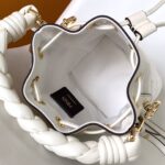 Fendi Mon Tresor Mini FF Embroidered Bucket Bag - White - Image 2