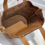 Hermes Pig Nose Vegetable Basket Bag - Golden Brown Gold Buckle - Image 3