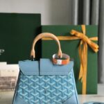 Goyard Saïgon Mini Handbag - Turquoise Blue - Image 4