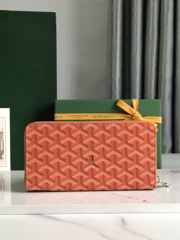 Goyard Matignon Large Long Wallet - Orange - Image 5