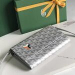 Goyard Varenne Crossbody Wallet - Silver - Image 3