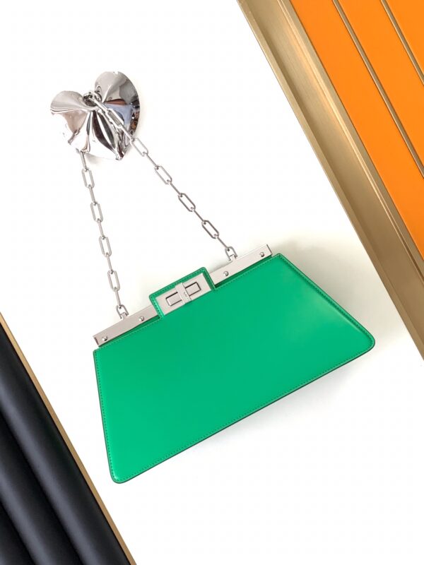 Fendi Peekaboo Cut Medium Bag - Green - Image 5