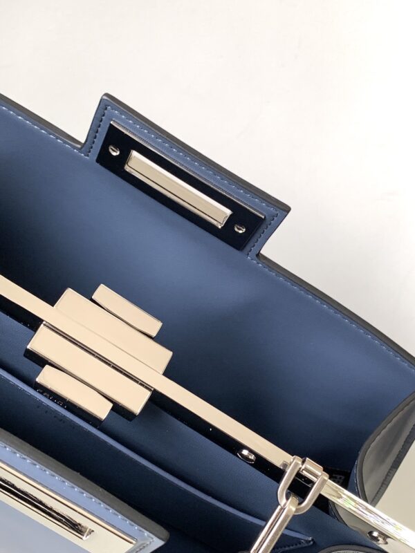 Fendi Peekaboo Cut Medium Bag - Blue - Image 4
