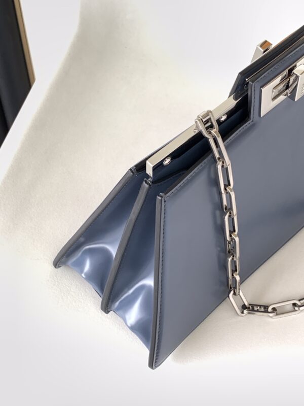 Fendi Peekaboo Cut Medium Bag - Blue - Image 5