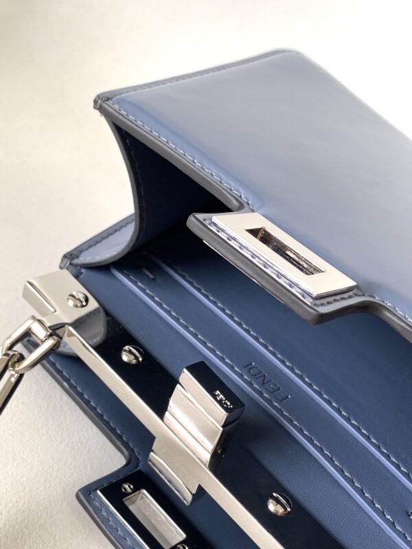 Fendi Peekaboo Cut Small Bag - Blue - Image 2