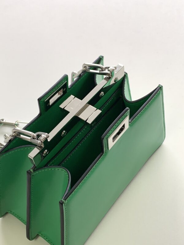 Fendi Peekaboo Cut Small Bag - Green - Image 3