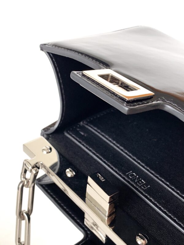 Fendi Peekaboo Cut Small Bag - Black - Image 2