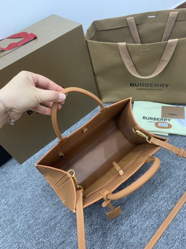 Burberry Denny Grain Leather Tote Bag - Brown - Image 2
