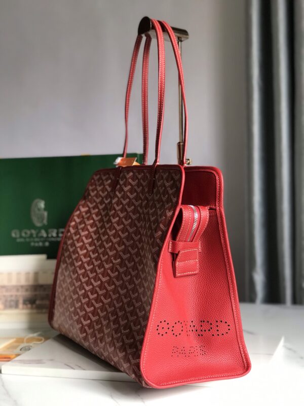 Goyard Hardy Small Commuter Bag - Red - Image 5