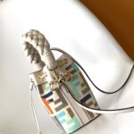 Fendi Mon Tresor Mini FF Embroidered Bucket Bag - Image 5