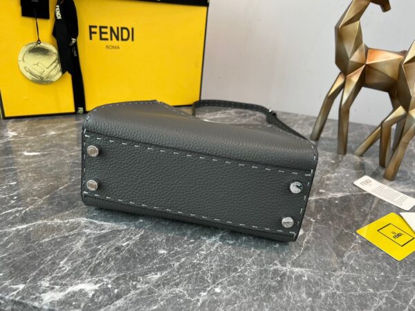 Fendi Peekaboo Handbag - Gray - Image 2
